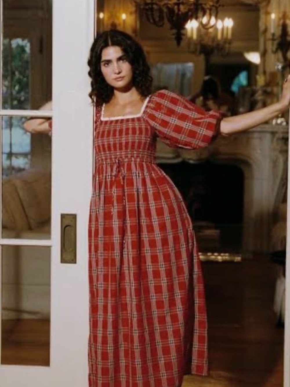 NWT Christy Dawn Katrina Dress in Holiday Plaid XL